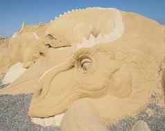 大沙子雕塑雕像恐龙