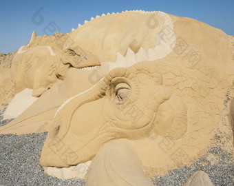 大沙子<strong>雕塑</strong>雕像恐龙