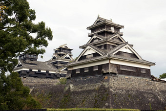 熊本12月景观熊本城堡山顶贾帕