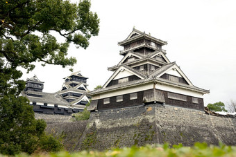 熊本12月景观熊本城堡山顶贾帕