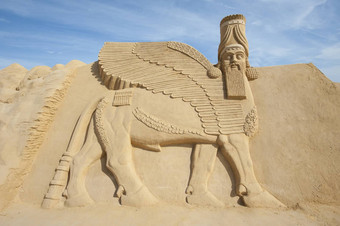 沙子雕塑拉马苏神