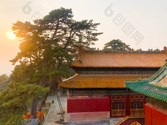 空中视图寺庙通用幸福,被称为轮展馆承德中国