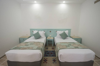 双胞胎床奢侈品套房酒店房间