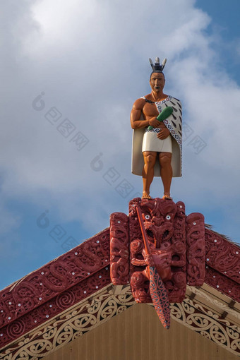 毛利老师战士雕像波利尼西亚文化中心