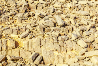 岩石形成木工网站马赫特什火山口雷蒙