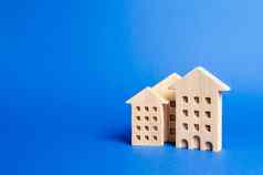 住宅建筑小雕像概念购买销售真正的房地产租搜索公寓房子负担得起的住房信贷贷款的地方文本