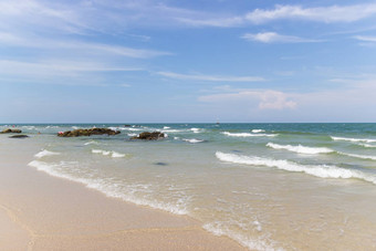 风景视图<strong>大气</strong>美丽的沙子海颜色天空海滩泰国