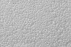 简单的纹理白色聚苯乙烯泡沫聚苯乙烯泡沫塑料特写镜头平白色白色背景