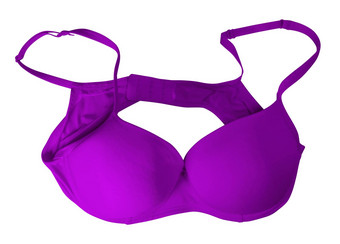 胸罩孤立的紫色的