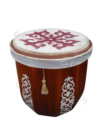 白板哈萨克斯坦人音乐的仪器