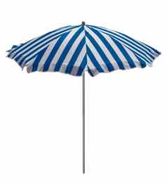 海滩伞光蓝白色条纹