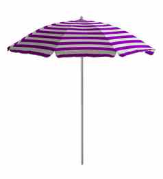 海滩伞紫白条纹