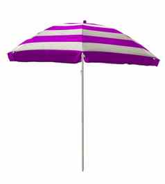 海滩伞紫罗兰色的条纹