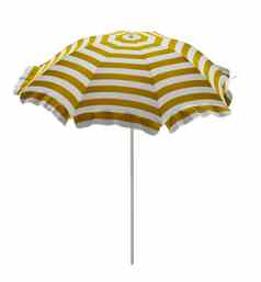 海滩伞黄白色条纹