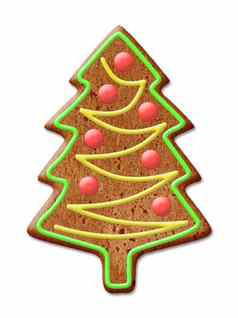 圣诞节饼干冷杉树