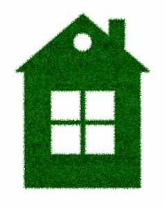 小绿色草房子