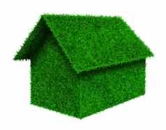 小绿色草房子