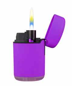 塑料气体更轻的火焰紫罗兰色的