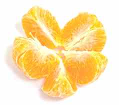橙色普通话橘子水果孤立的白色背景
