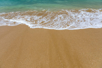 蓝色的海洋波桑迪海滩软波蓝色的海洋桑迪