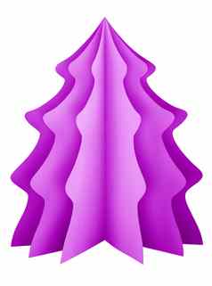 圣诞节树紫罗兰色的