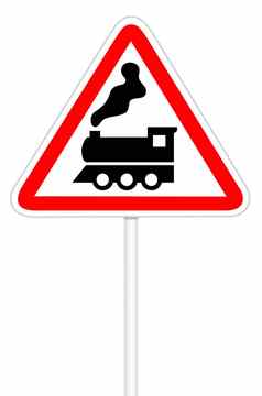 警告交通标志铁路