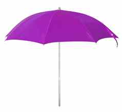 海滩伞紫罗兰色的