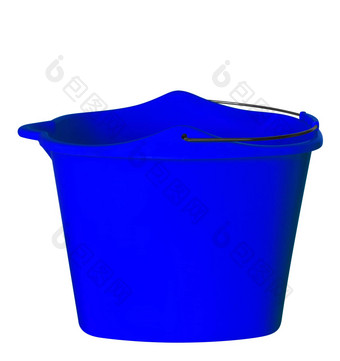 塑料桶黑暗蓝色的