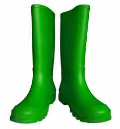 橡胶靴子绿色