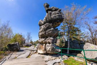 桌子山国家公园岩石形成szczeliniec