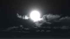 月亮恐怖云晚上
