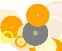 摘要灰色黄色的橙色圈插图背景