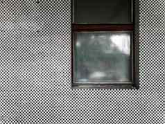 覆盖窗口外观马赛克黑色的白色瓷砖