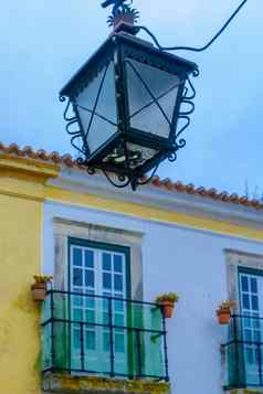 街灯房子窗户obidos