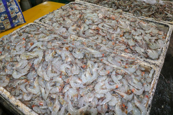 模式<strong>新鲜</strong>的虾销售海鲜计数器Jimbaran市场鱼kedonganan巴厘岛海滩<strong>新鲜</strong>的虾当地的鱼市场群<strong>新鲜</strong>的虾冰出售出售