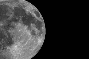 完整的月亮望远镜