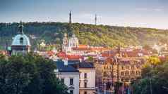 布拉格城市天际线布拉格捷克共和国