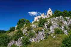 城堡废墟topolcany城堡分离斯洛伐克