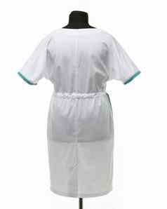 女医疗礼服人体模型衣服白色背景后视图