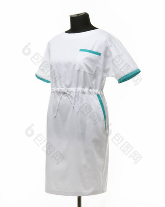 女医疗礼服人体模型衣服白色背景