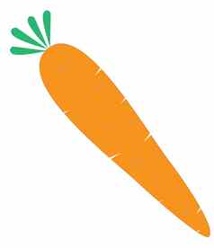 胡萝卜图标白色背景