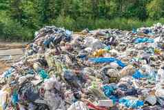 市政浪费垃圾填埋场环境污染生态灾难