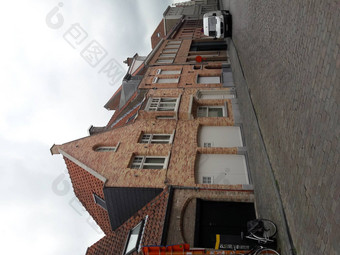 经典视图历史城市中心使用布鲁日西弗兰德斯省比利时城市景观使用体系结构具有里程碑意义的使用