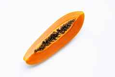 减少成熟的木瓜水果种子白色