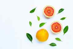 高维生素信使葡萄柚片孤立的