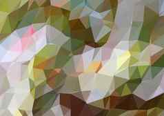 色彩斑斓的多边形马赛克背景三角形创造