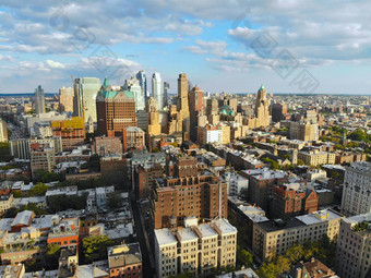 空中视图市中心布鲁克林传统的建筑布鲁克林高度<strong>纽约城</strong>市美国