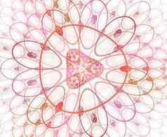 摘要色彩斑斓的几何模式插图放大细胞背景图像几何有机形式分形花开放开花