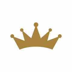 简单的皇冠标志模板插图设计向量每股收益