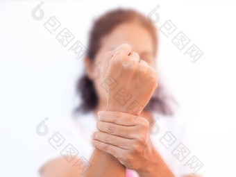 成人亚洲女人手腕疼痛风湿病学骨质